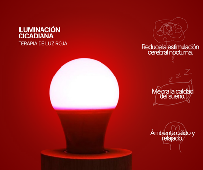 Red Pulse® | Bombilla De Luz Roja 9w