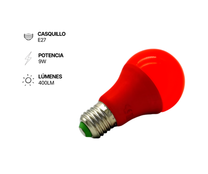 Red Pulse® | Bombilla De Luz Roja 9w