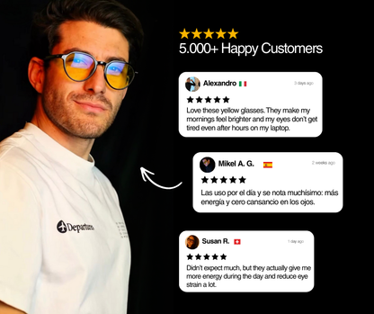 Day Core® | Gafas Amarillas Unisex Anti Luz Azul