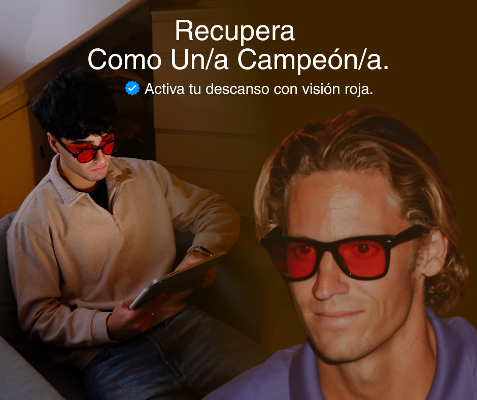 Night Core® | Gafas Rojas Unisex Anti Luz Azul