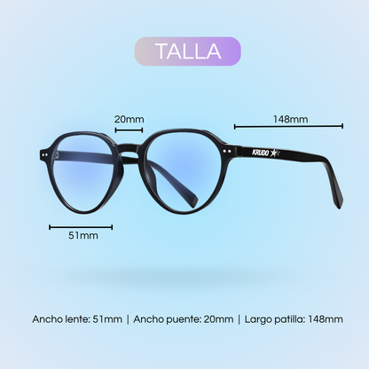 Guía de tallas para las gafas de filtro azul All In 